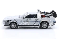 DeLorean Time Machine Frost Edition Back to the Future silbergrau 1:24 Jada Toys