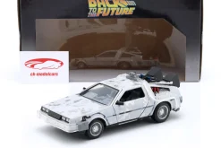 DeLorean Time Machine Frost Edition Back to the Future silbergrau 1:24 Jada Toys