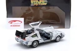 DeLorean Time Machine Frost Edition Back to the Future silbergrau 1:24 Jada Toys