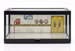 Diorama Einzelvitrine schwarz mit LED-Beleuchtung f. Maßstab 1:18 / 1:24 Triple9