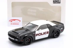 Dodge Challenger Demon Highway Police Baujahr 2023 schwarz / weiß 1:18 Solido