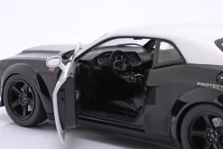 Dodge Challenger Demon Highway Police Baujahr 2023 schwarz / weiß 1:18 Solido