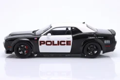 Dodge Challenger Demon Highway Police Baujahr 2023 schwarz / weiß 1:18 Solido