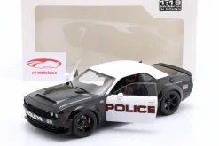Dodge Challenger Demon Highway Police Baujahr 2023 schwarz / weiß 1:18 Solido