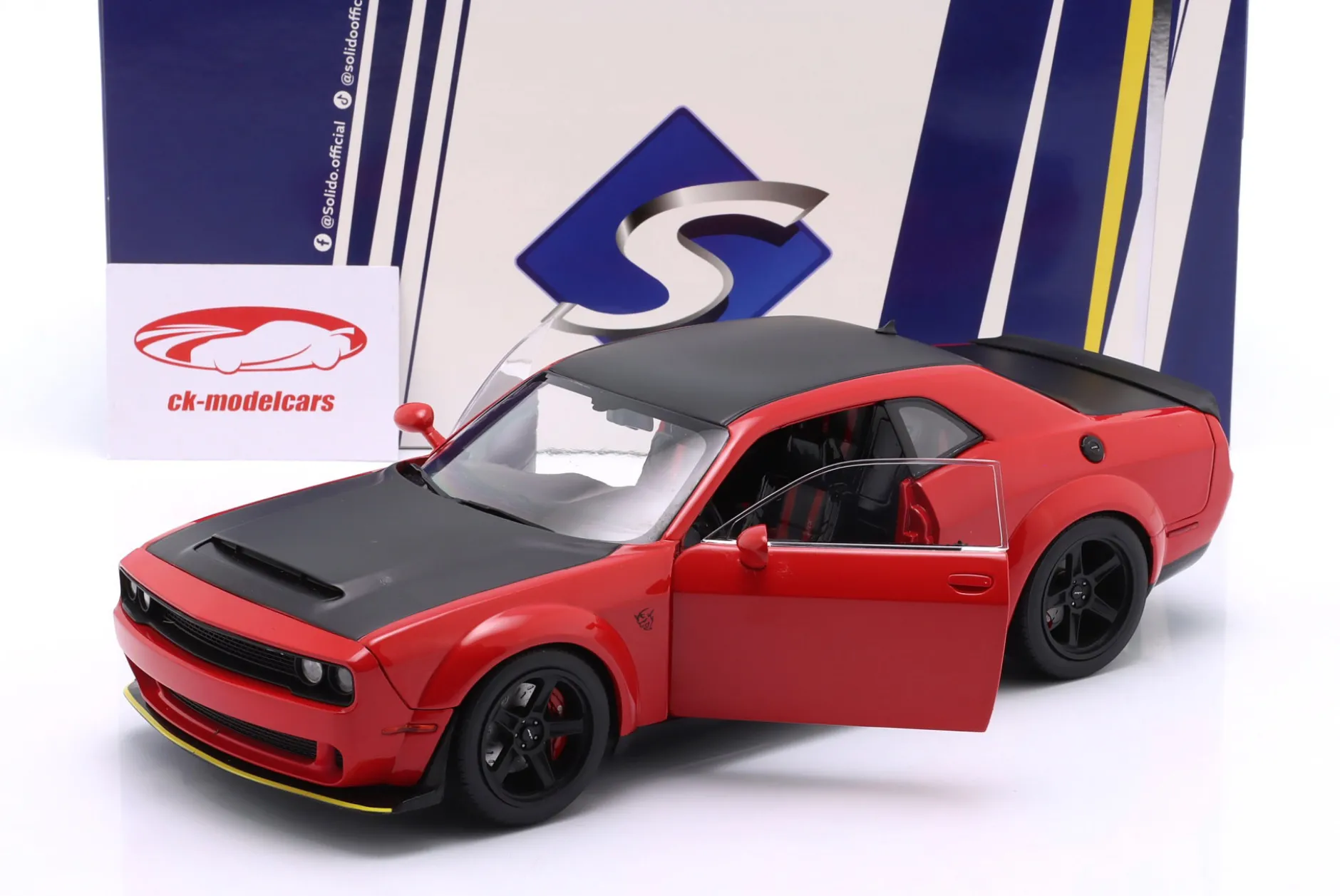 Dodge Challenger SRT Demon Baujahr 2023 rot 1:18 Solido