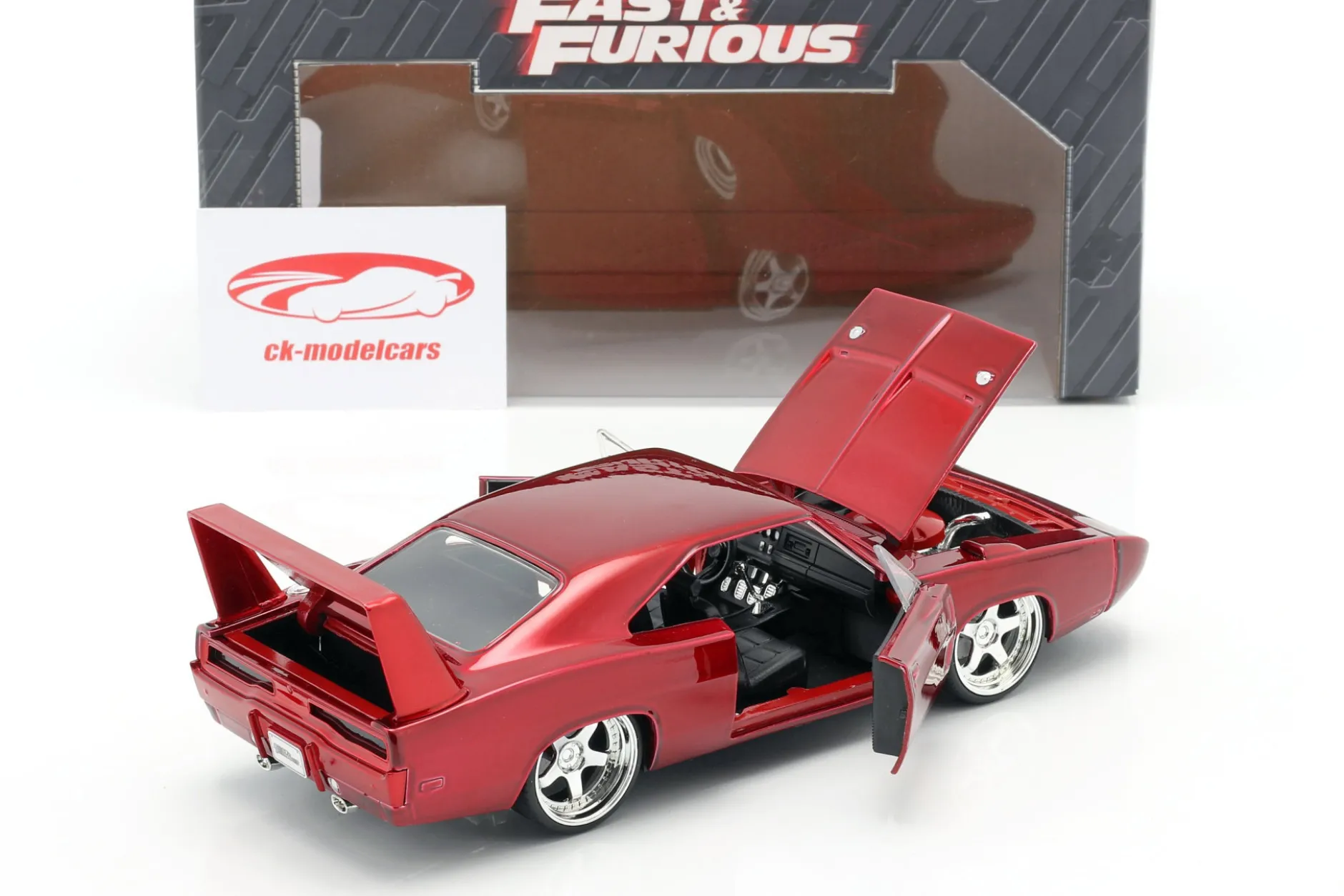Dodge Charger Daytona Baujahr 1969 Fast and Furious 6 2013 rot 1:24 Jada Toys