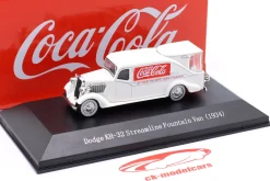 Dodge KH-32 Streamline Van Fountain Coca-Cola Baujahr 1934 weiß / rot 1:72 Edicola