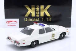 Dodge Monaco Hazzard County Police Baujahr 1974 weiß 1:18 KK-Scale