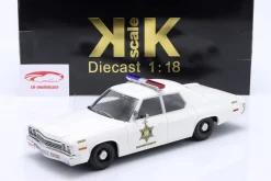 Dodge Monaco Hazzard County Police Baujahr 1974 weiß 1:18 KK-Scale
