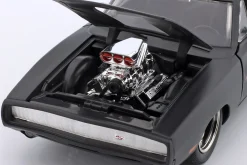 Dom's Dodge Charger 1970 Fast & Furious (2009) mattschwarz 1:24 Jada Toys