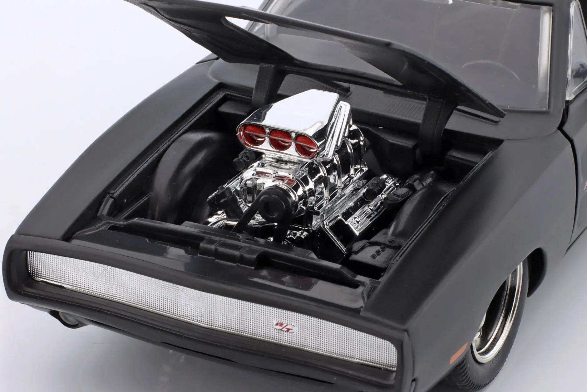 Dom's Dodge Charger 1970 Fast & Furious (2009) mattschwarz 1:24 Jada Toys