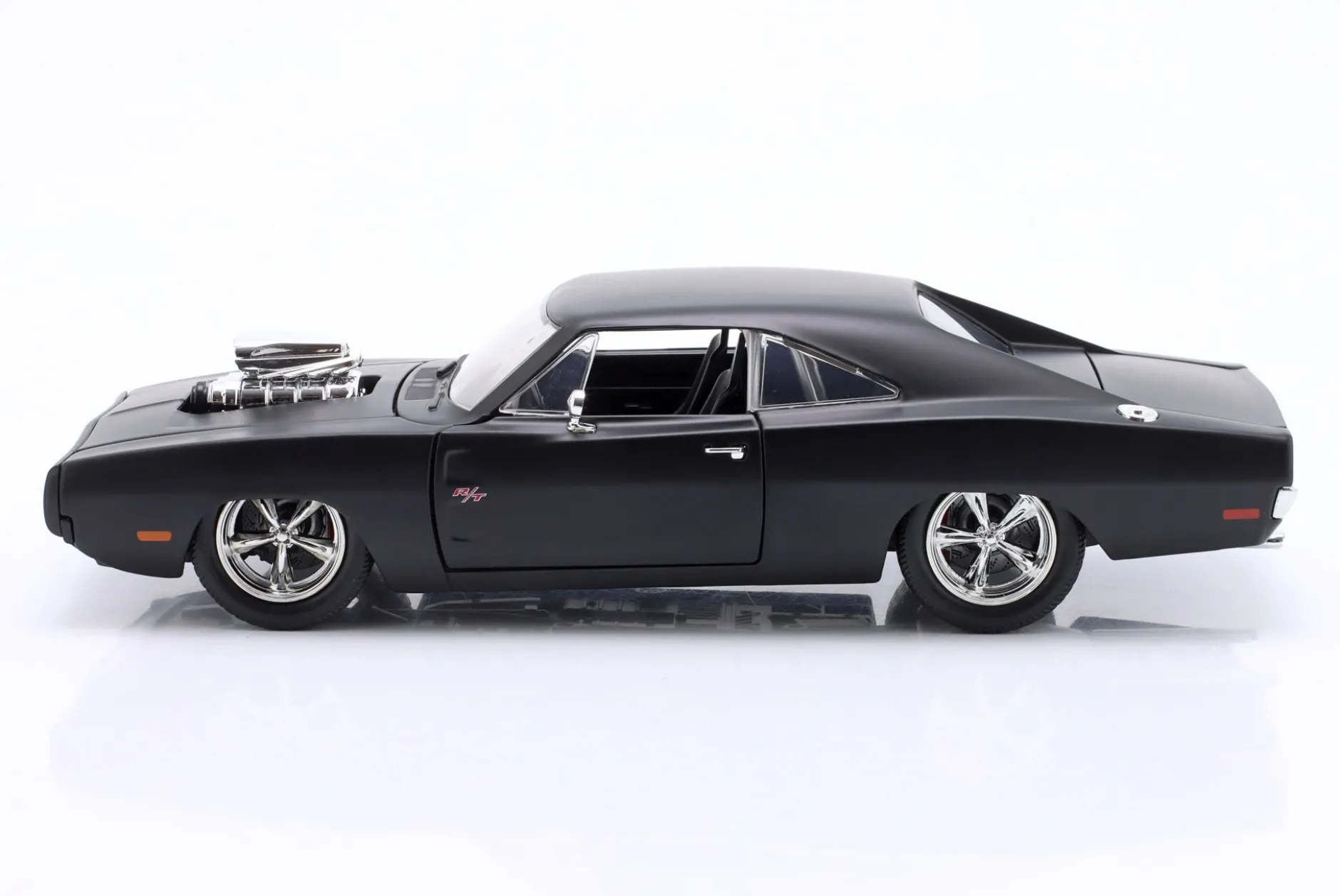 Dom's Dodge Charger 1970 Fast & Furious (2009) mattschwarz 1:24 Jada Toys