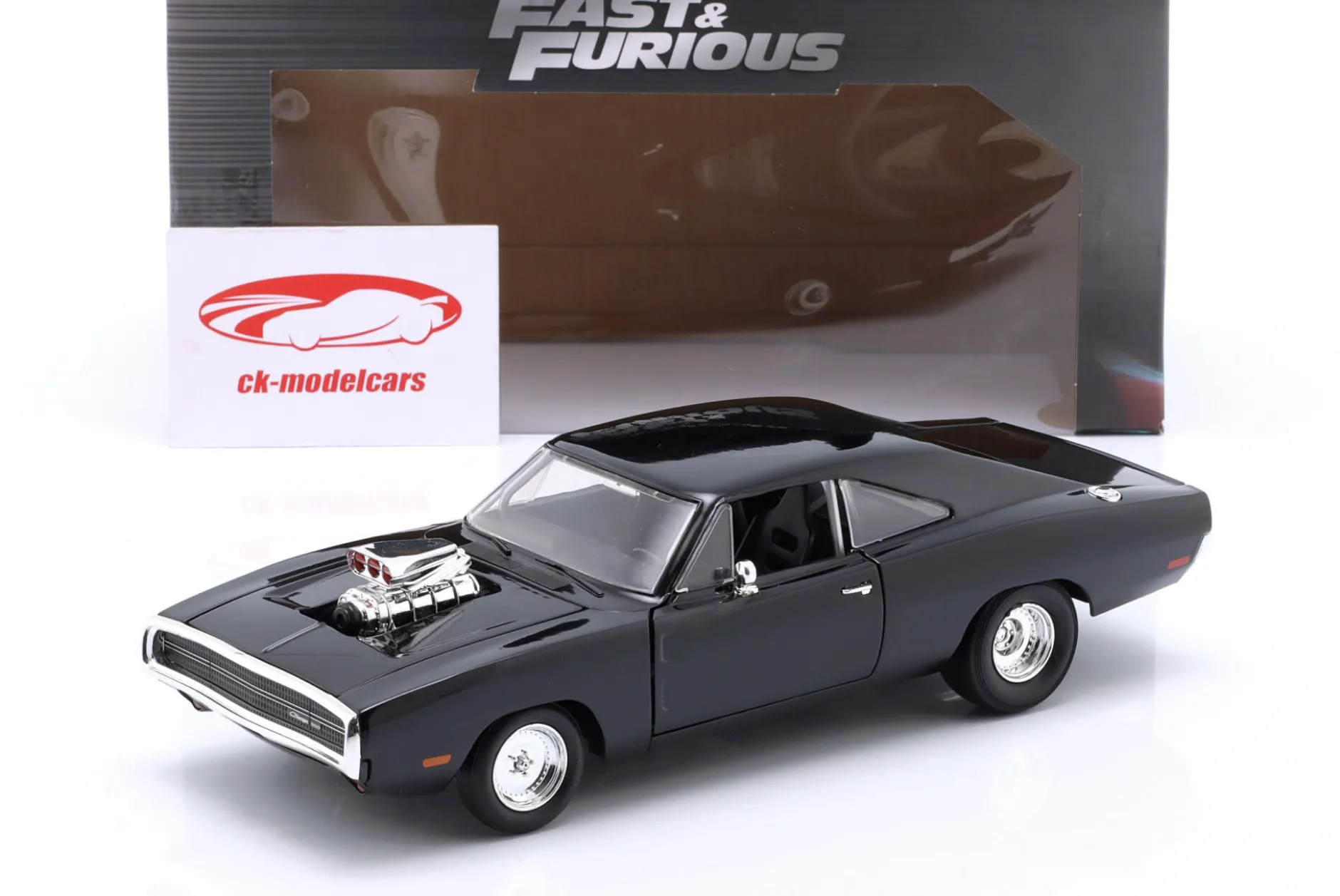 Dom's Dodge Charger R/T 1970 Fast & Furious 9 (2021) schwarz 1:24 Jada Toys