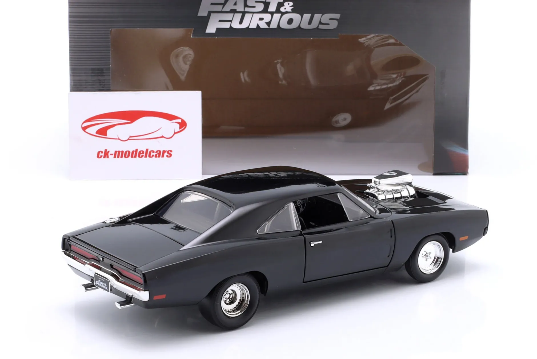 Dom's Dodge Charger R/T 1970 Fast & Furious 9 (2021) schwarz 1:24 Jada Toys