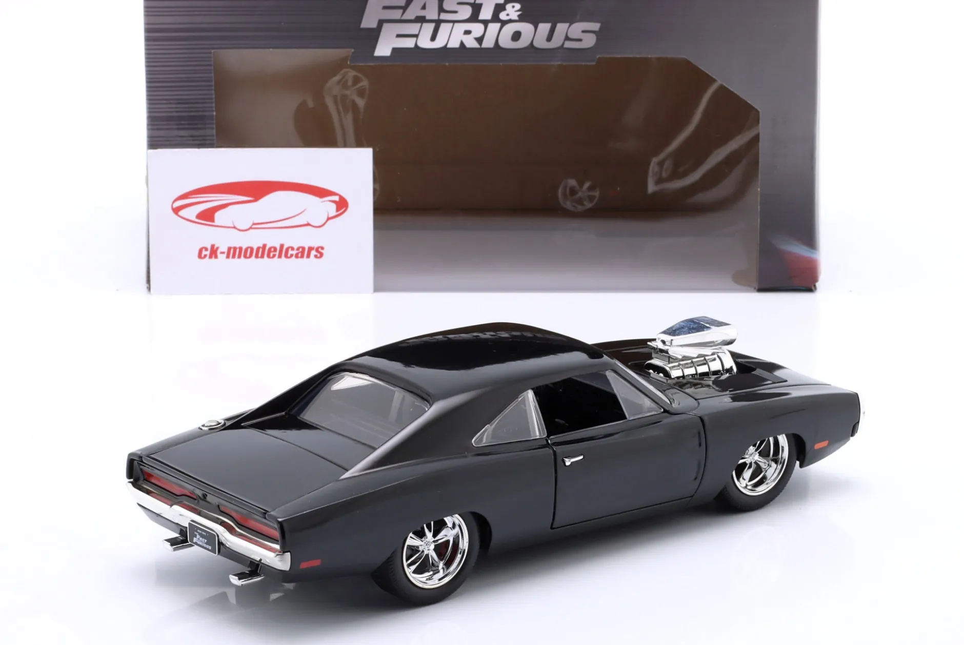 Dom's Dodge Charger R/T 1970 Filmreihe Fast & Furious schwarz 1:24 Jada Toys