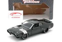 Dom's Plymouth GTX Fast and Furious 8 2017 schwarz 1:24 Jada Toys