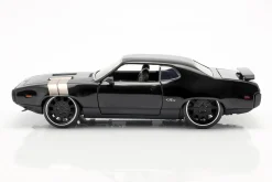Dom's Plymouth GTX Fast and Furious 8 2017 schwarz 1:24 Jada Toys