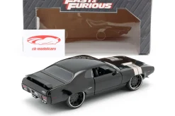 Dom's Plymouth GTX Fast and Furious 8 2017 schwarz 1:24 Jada Toys