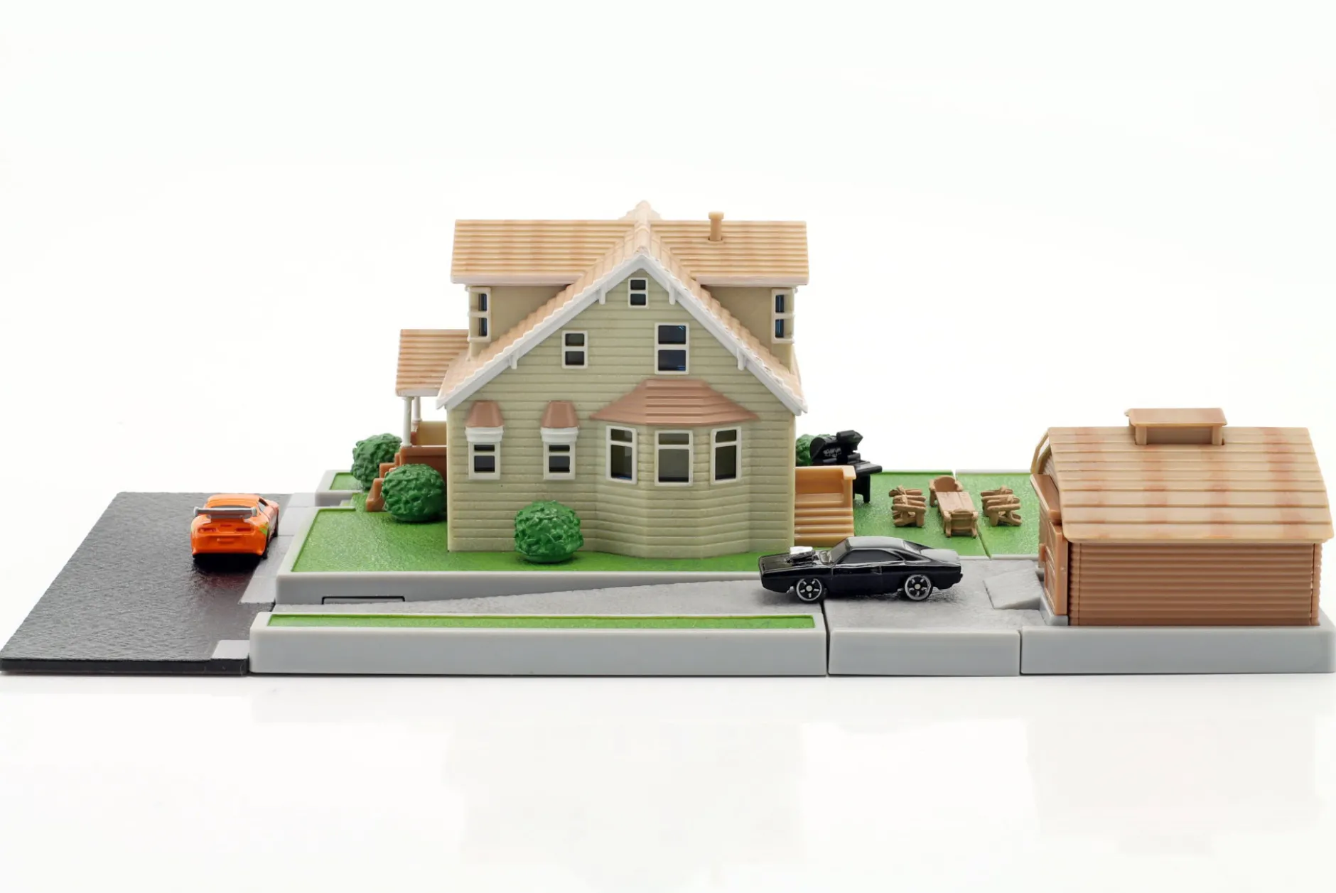 Dom Toretto's Haus mit Garage Fast & Furious Diorama-Set Jada Toys
