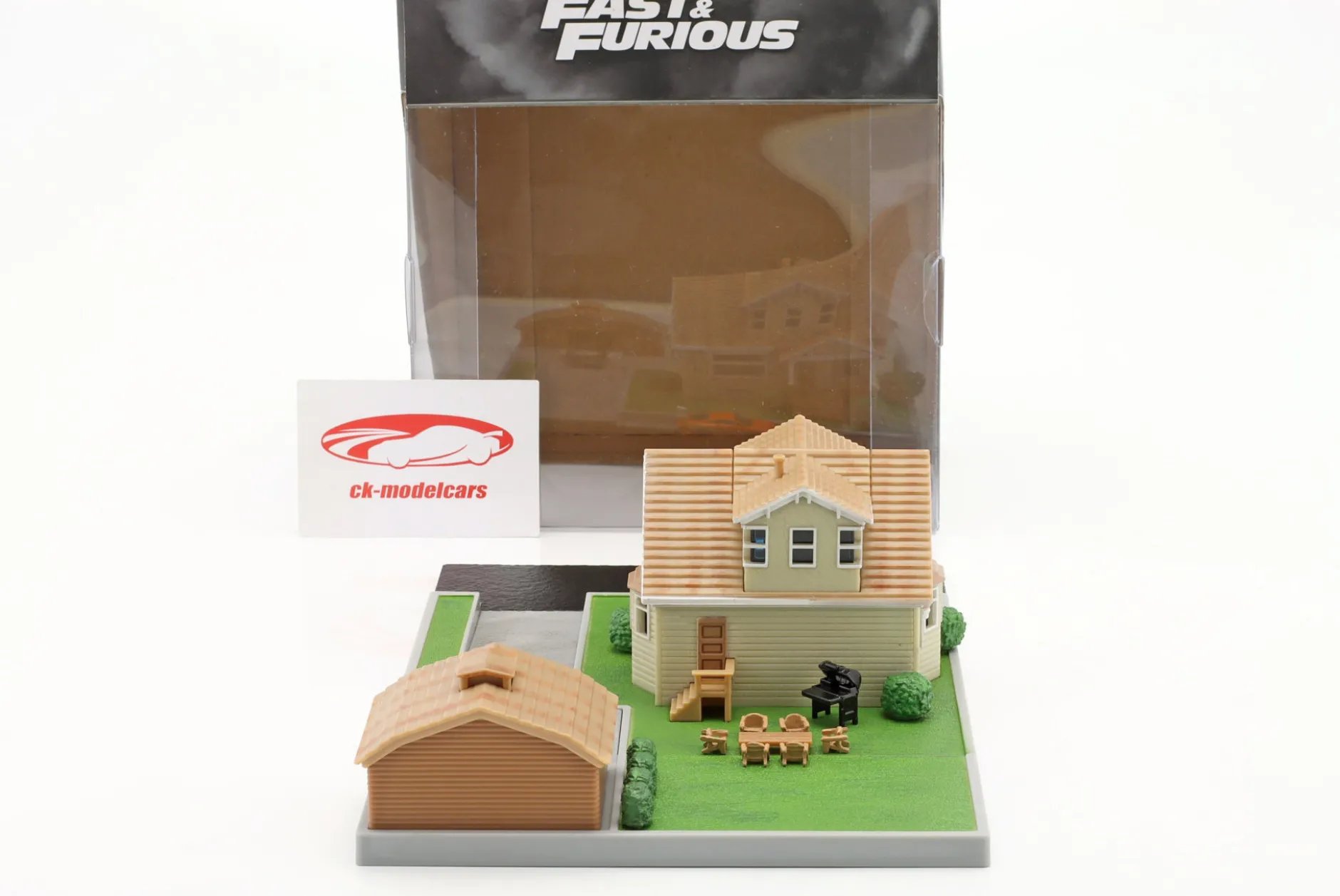 Dom Toretto's Haus mit Garage Fast & Furious Diorama-Set Jada Toys