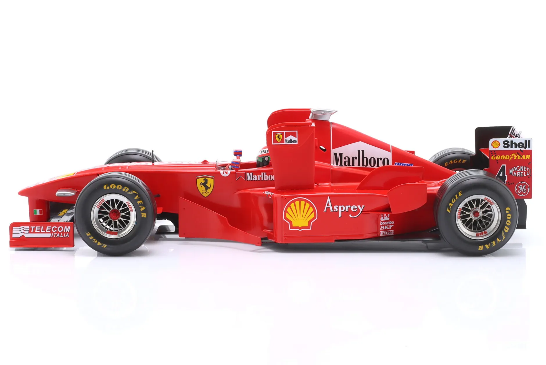 Eddie Irvine Ferrari F300 Tower Wings #4 3rd Imola GP Formel 1 1998 1:12 WERK83