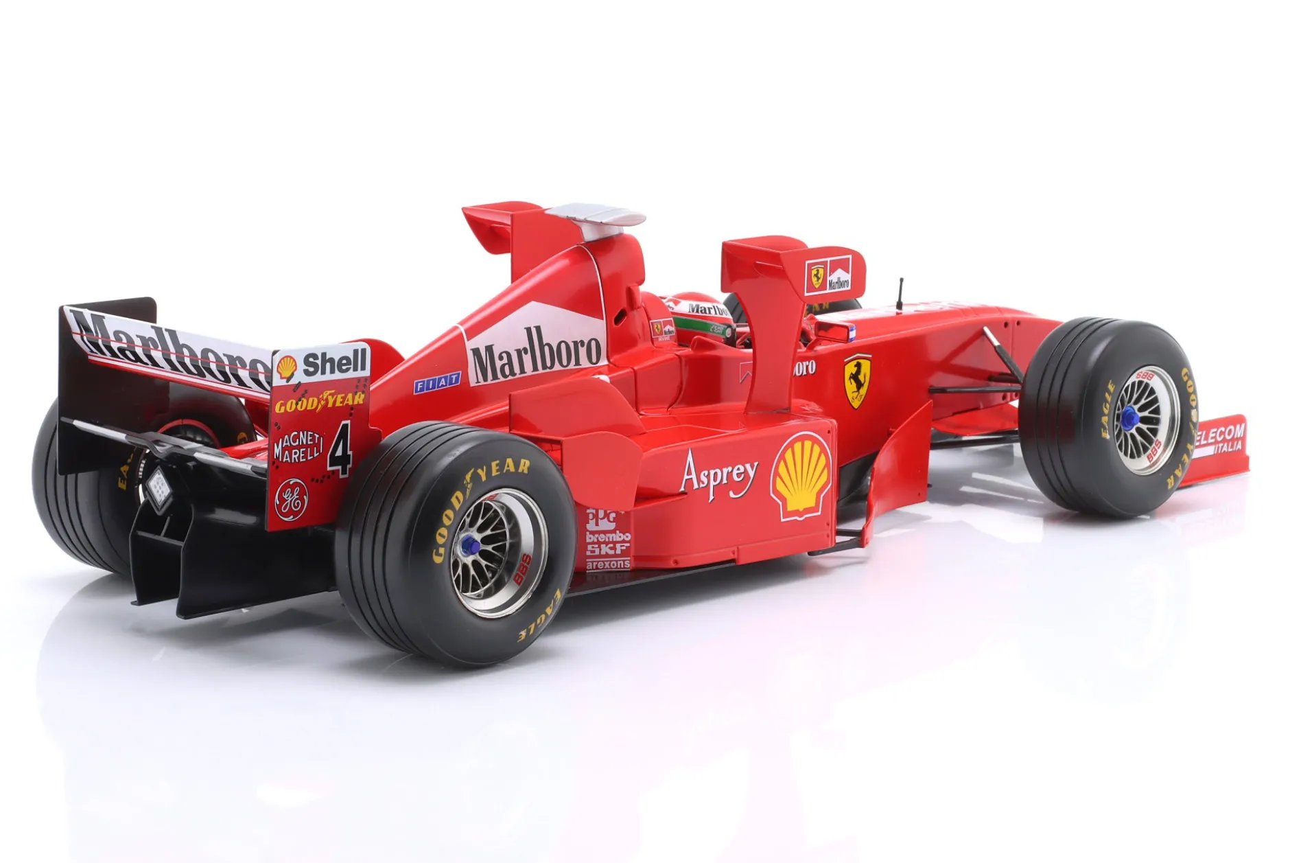 Eddie Irvine Ferrari F300 Tower Wings #4 3rd Imola GP Formel 1 1998 1:12 WERK83