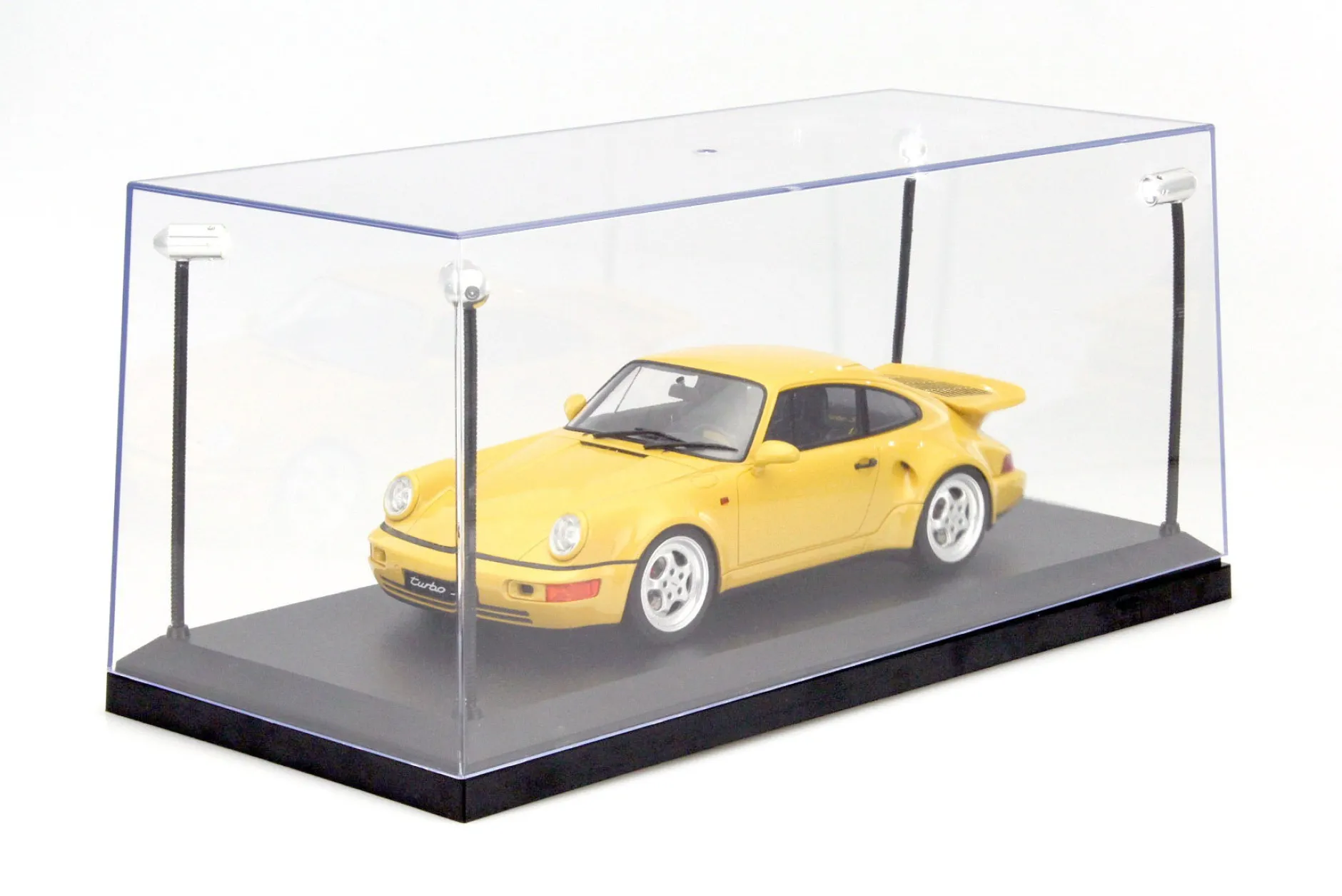 Einzelvitrine mit 4 beweglichen LED-Lampen für Modellautos im Maßstab 1:18 Triple9