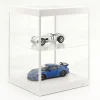 Einzelvitrine mit LED-Beleuchtung und Drehteller für Modellautos im Maßstab 1:18 weiß Triple9