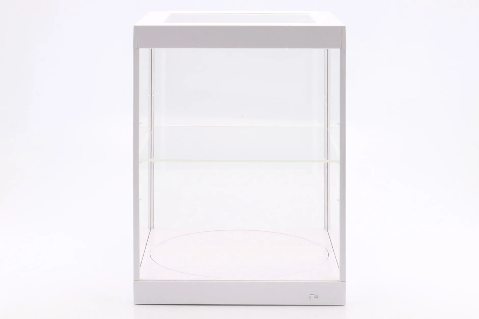 Einzelvitrine mit LED-Beleuchtung und Drehteller für Modellautos im Maßstab 1:18 weiß Triple9