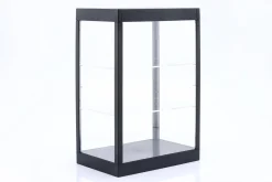 Einzelvitrine mit LED-Beleuchtung für Maßstab 1:18, 1:24, 1:43 schwarz Triple9