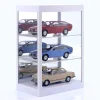 Einzelvitrine mit LED-Beleuchtung und Spiegel für Maßstab 1:18, 1:24, 1:43 weiß Triple9