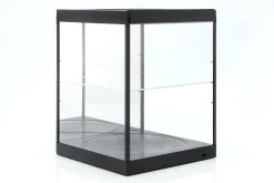 Einzelvitrine mit LED-Beleuchtung, Spiegel und Drehteller für Maßstab 1:18 schwarz Triple9