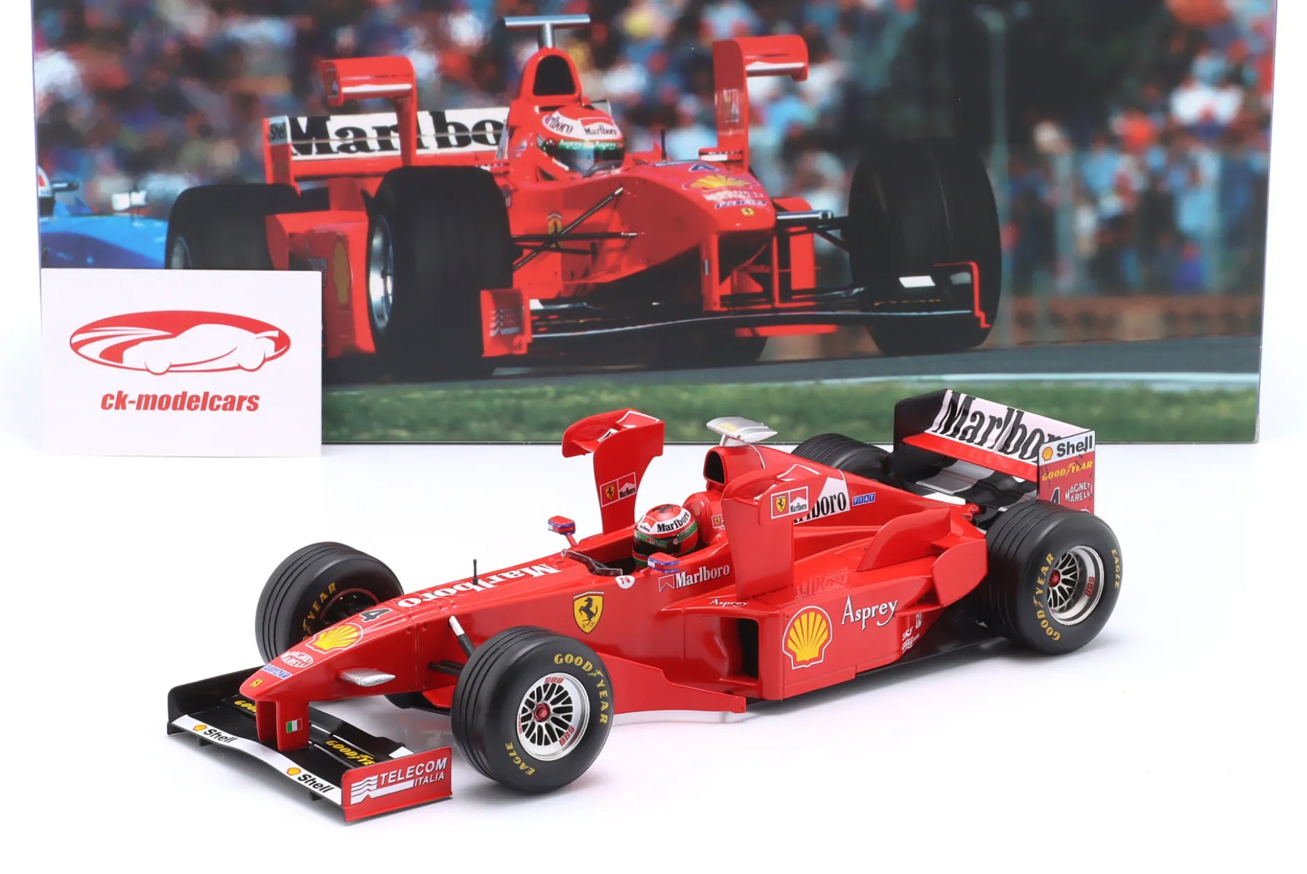 E. Irvine Ferrari F300 Tower Wings #4 3rd Imola GP Formel 1 1998 1:18 WERK83