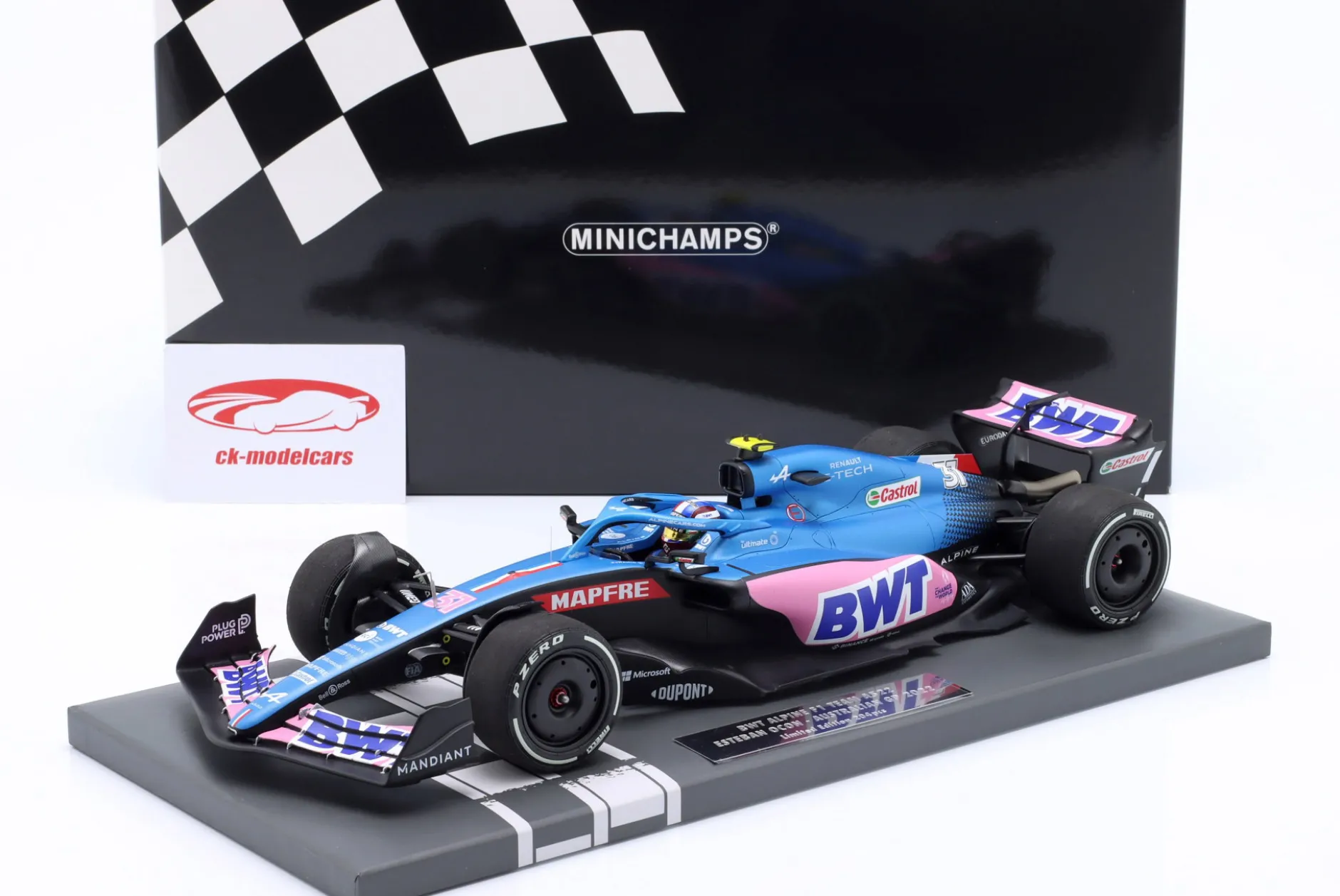 Esteban Ocon Alpine A522 #31 Australien GP Formel 1 2022 1:18 Minichamps