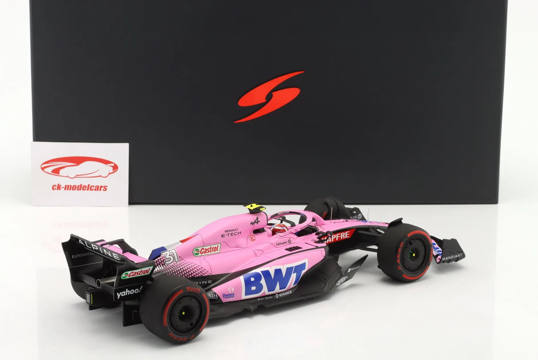 Esteban Ocon Alpine A522 #31 Bahrain GP Formel 1 2022 1:18 Spark