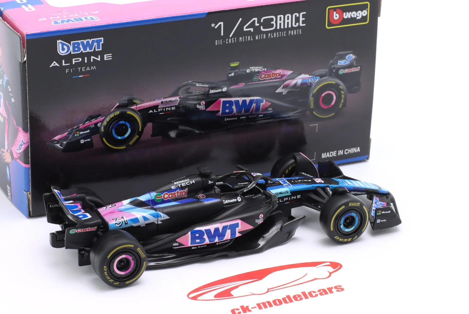 Esteban Ocon Alpine A524 #31 Japan GP Formel 1 2024 1:43 Bburago