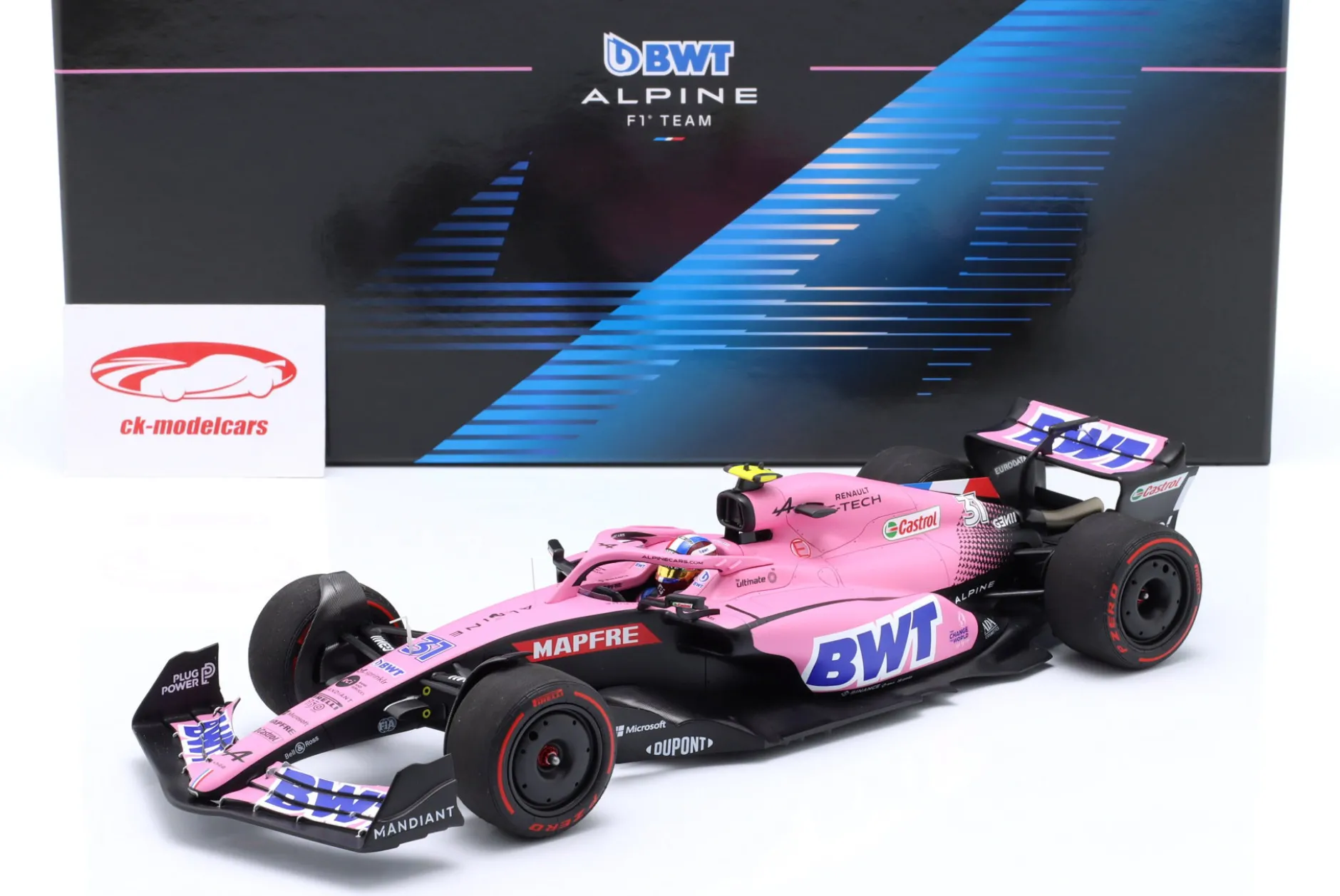 Esteban Ocon Alpine A522 #31 7th Bahrain GP Formel 1 2022 1:18 Minichamps
