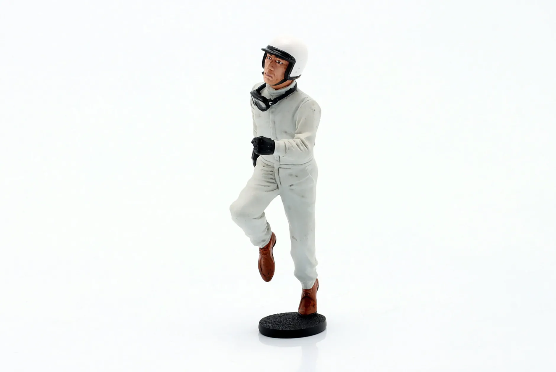 Fahrerfigur weißer Helm LeMans-Start 1960/1970er Jahre 1:18 LeMansMiniatures