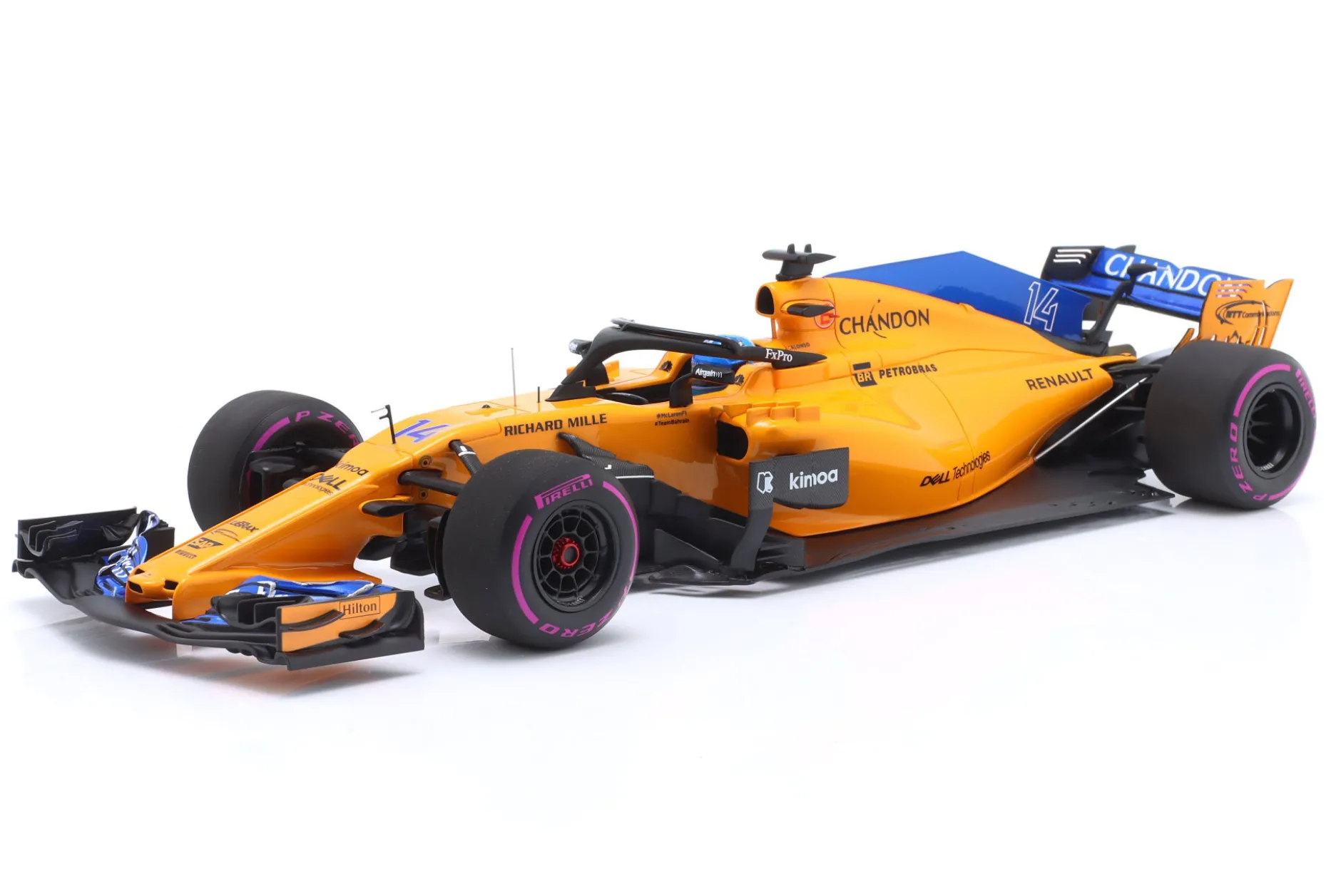 F. Alonso McLaren MCL33 #14 300th F1 GP Kanada Formel 1 2018 1:18 Minichamps