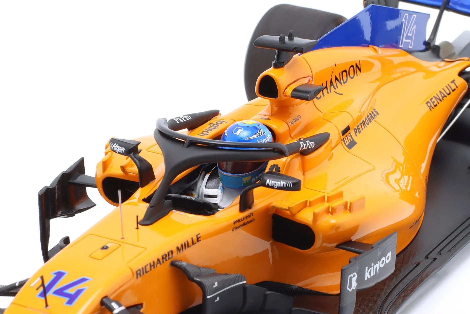 F. Alonso McLaren MCL33 #14 300th F1 GP Kanada Formel 1 2018 1:18 Minichamps