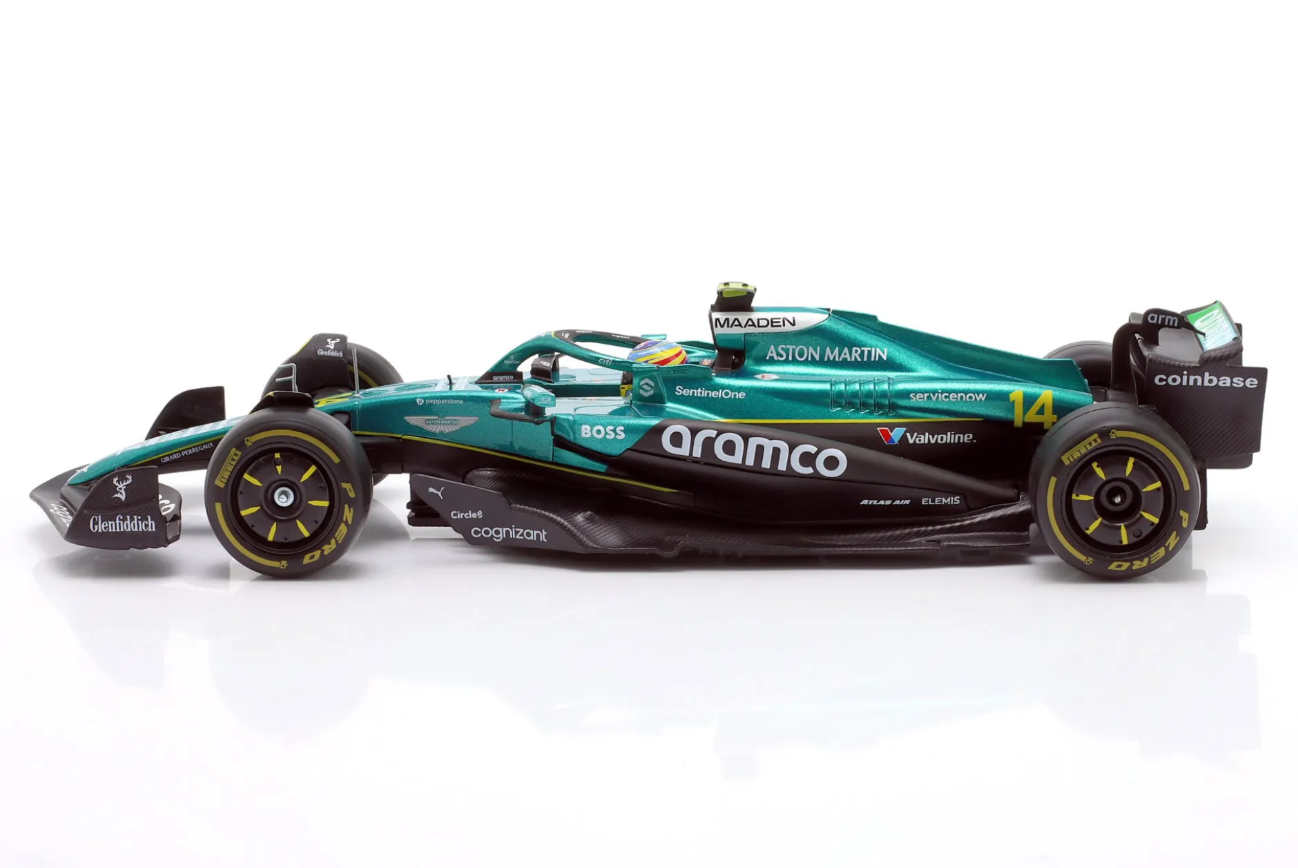 Fernando Alonso Aston Martin AMR25 #14 Formel 1 2025 1:24 Bburago