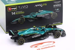 Fernando Alonso Aston Martin AMR25 #14 Formel 1 2025 1:43 Bburago