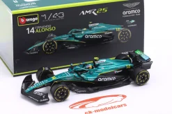 Fernando Alonso Aston Martin AMR25 #14 Formel 1 2025 1:43 Bburago