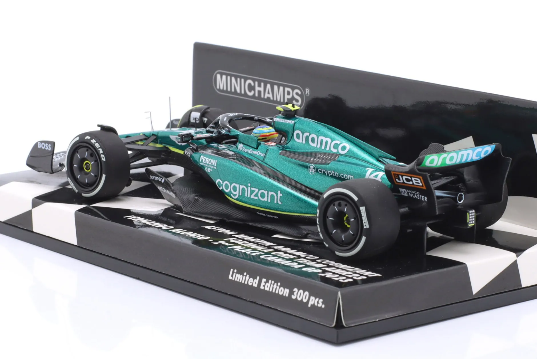 Fernando Alonso Aston Martin AMR23 #14 2nd Kanada GP Formel 1 2023 1:43 Minichamps