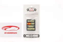 Fernando Alonso Formel 1 Weltmeister 2005 Boxentafel 1:18 Cartrix