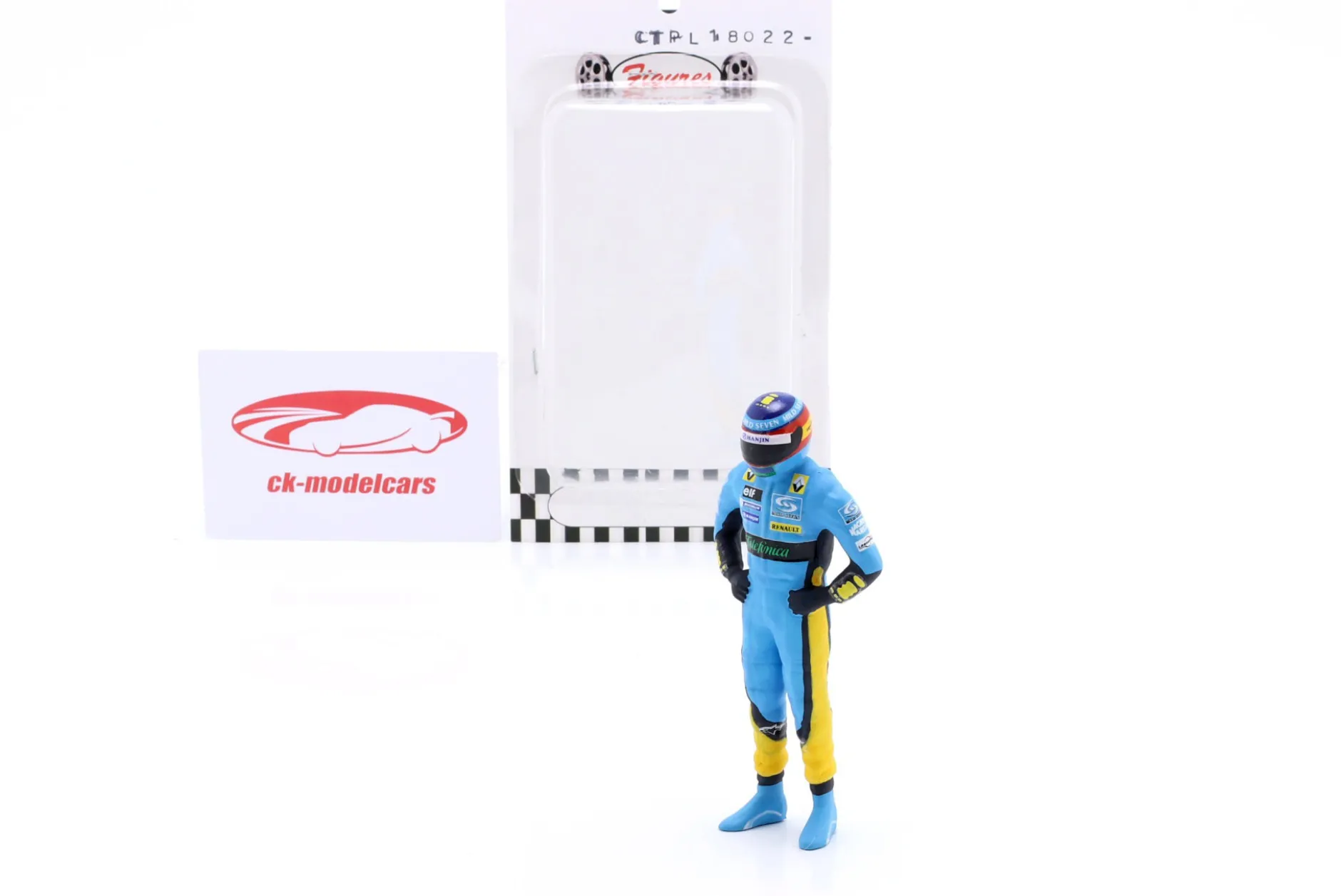 Fernando Alonso Mild Seven Renault F1 Team Formel 1 Weltmeister 2005 Figur 1:18 Cartrix