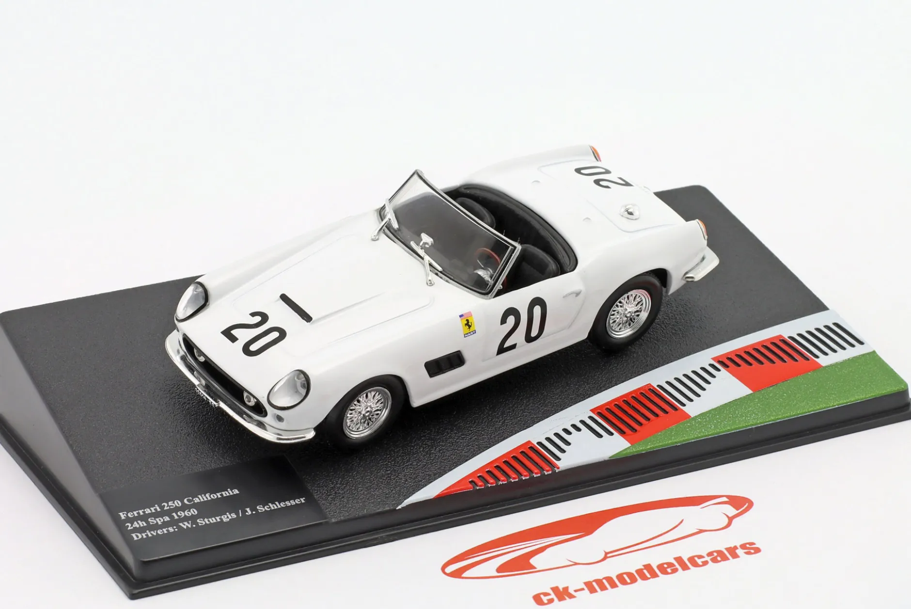 Ferrari 250 California #20 24h LeMans 1960 Sturgis, Schlesser 1:43 Altaya