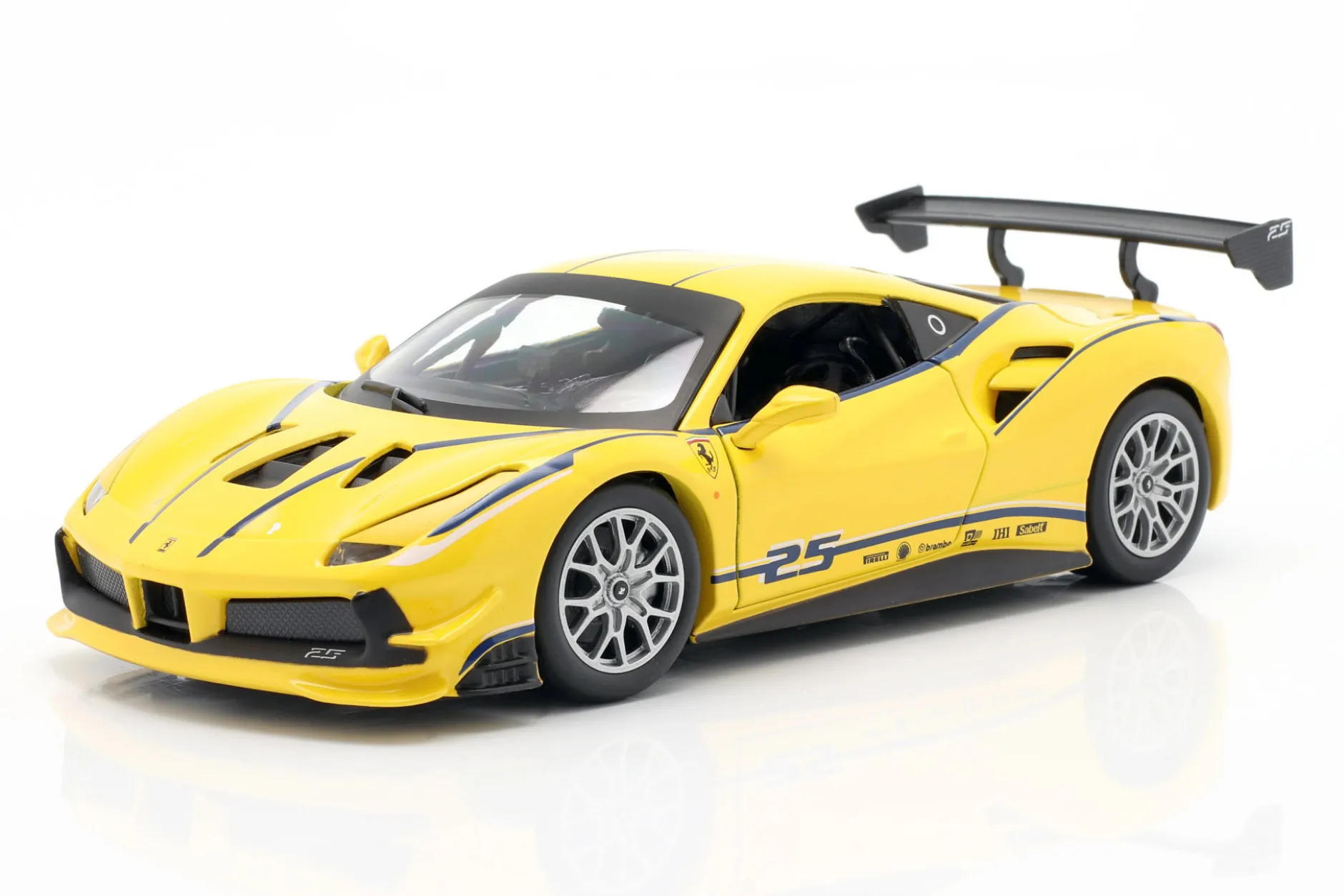 Ferrari 488 Challenge #25 gelb 1:24 Bburago