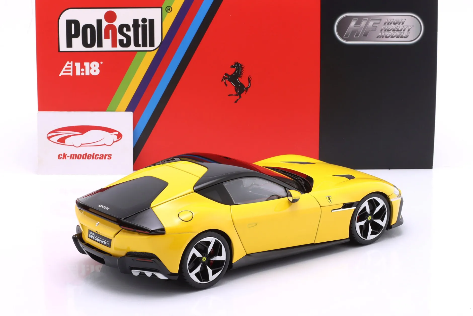 Ferrari 12Cilindri Baujahr 2024 Modena gelb 1:18 Polistil