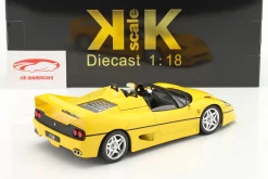 Ferrari F50 Cabrio Baujahr 1995 gelb 1:18 KK-Scale
